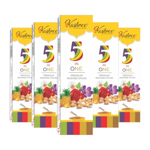 5 in One Pure Incense Stick (160 Natuarl Agarbatti Sticks) | Fragrances – Floral | 100% Charcoal Free