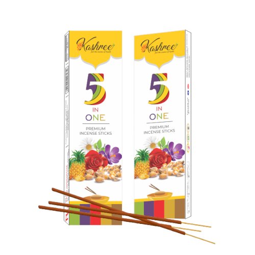 5 in One Pure Incense Stick (160 Natuarl Agarbatti Sticks) | Fragrances – Floral | 100% Charcoal Free